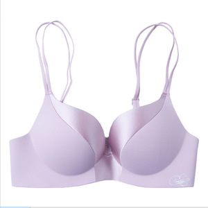 Sujetadores sin costuras de una pieza Peter Pan, ropa interior brillante Sexy inalámbrica ajustable con realce de pecho pequeño para mujer - Product Image 4