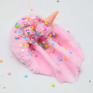 Slime de Nieve DIY de Colores para Navidad, con Charms de Unicornio y Corazón, Lentejuelas, Slime Azul, Nieve de Juguete, Rosa - Product Image 2