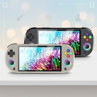 Console de jeu portable M22 la plus vendue, écran IPS RGB 5,0 pouces, joystick 3D, système EmuELEC, jouets amusants pour enfants, lecteur de jeux vidéo