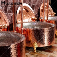 Huadison Fournitures de restauration Équipement de cuisine Or rose Double chauffage Suspendu Chauffe-plat Ensemble de buffet