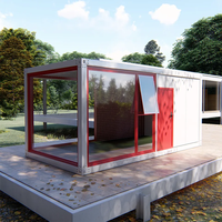 Maison conteneur préfabriquée DXH sur mesure pour bureau et habitation, avec chambre et applications commerciales, conception modulaire