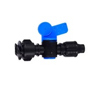 Vanne de dérivation en tube PE de 16 mm pour l'irrigation goutte à goutte automatisée en agriculture et en jardinage