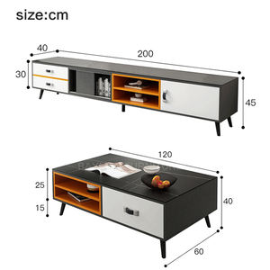 Meuble de maison meuble TV avec tiroirs table basse meuble de rangement TV - Product Image 5