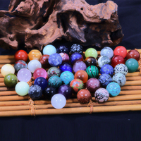 Großhandel Natürliche Heilende Amethyst-Kristall Mini-Kugeln Rosenquarz 2 cm Bunte Kristallkugeln Heimdekoration