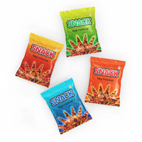 Op maat gemaakte plastic aluminiumfolie mylar voedselzakjes voor chips, snacks, aardappelchips, bananenchips, popcorn en gedroogd fruit.