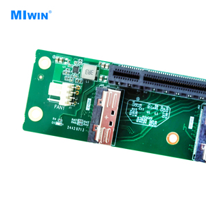 Miwin Custom Graphics Card 1Slot PCIE Bifurcation GPU <b>Riser</b> Adapter MCIOX8 1 Slot PCIe 5.0 X16 Backplane for Server Use Back GPU - Product Image 3