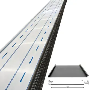 Dak Sheet Gegolfd Dakbedekking Tegel Self Lock Die Panel Staande Naad Metalen Aluminium 25-410 Dak Panel