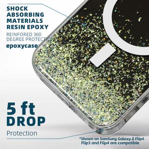 Étui en résine époxy Aikusu avec miroir électro-plaqué pour iPhone, coque de téléphone avec miroir magnétique pour iPhone 15 Pro Max, coque miroir - Product Image 4