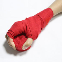 Bandages de boxe en coton TOPN avec logo personnalisé, 5 m, élastiques, pour Muay Thai et Kickboxing, respirants, absorbant la transpiration, protection CE