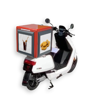 Boîte de livraison de repas LED P3 4G GPS avec écran LED extérieur 3 faces pour publicité de livraison à moto