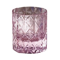Verre à whisky en cristal K9 de luxe fabriqué à la main 8oz gobelet coloré de style Edo Kiriko pour bar hôtel restaurant maison