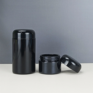 Rỗng 5ml 15ml 30ml 50ml <span class=keywords><strong>60ml</strong></span> 100ml 120ml 150ml 250ml 500ml 1000ml Bảo vệ UV bằng chứng tím đen chai thủy tinh lọ kem - Product Image 2