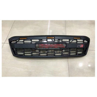 Accessoires de voiture YBJ Grille avant pour Hilux Vigo 2005-2011 Noir mat Style GR Rouge VIGO LED Plastique OEM 53100-0K010 Pick-up 4X4