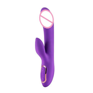 Consolador vibrador doble de 10 frecuencias, juguete sexual para mujeres para adultos, productos eróticos al por mayor de China para masturbación de niñas, masajeador AV - Product Image 1