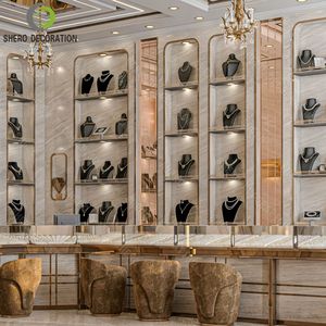 Vitrina de Exhibición de Joyería de Boutique, Vitrina de Vidrio de Lujo Personalizada, Muebles de Alta Calidad para Tiendas de Joyería - Product Image 2