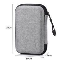 Étui de rangement pour écouteurs et câbles en EVA et nylon, résistant aux chocs, étanche et anti-poussière, avec option pour écouteurs - Sac de rangement portable