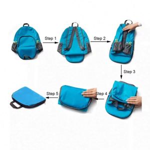 Ultralight Outdoor Sports Travel <b>Back</b> <b>Pack</b> Climbing Hiking Portable Lightweight Daypack Folding Backpack with Custom Logo - Product Image 3