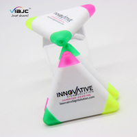 Feutres briquet multicolores 3 en 1, 50 pièces, cadeaux promotionnels, stylo surligneur multicolore
