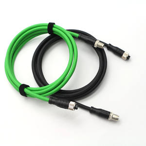 Conjunto de Cable M12 M8 Macho a Hembra, Impermeable IP68, Aislamiento de PVC Sólido, Personalizado, Sensor de 5/6/8 Pines, Conector de 4 Pines y 8 Pines - Product Image 4