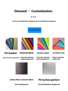 <span class=keywords><strong>Monitor</strong></span> de presión arterial de carcasa dura personalizado para la parte superior del brazo ajustable <span class=keywords><strong>BP</strong></span> Cuff Carrying Eva Case Hard Protective Storage Box Bag - Product Image 5