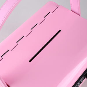 Tirelire de stockage en bois tirelire personnalisée avec poignée numérique décoration de la maison couleurs changement Tirelire - Product Image 4