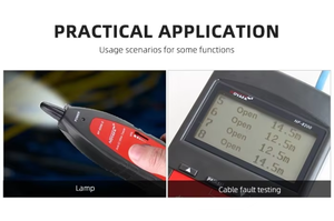 <span class=keywords><strong>Noyafa</strong></span> Fabriek NF-8200 Kabel <span class=keywords><strong>Tester</strong></span> Rj45 Cat5 Cat6 Draad Tracker Locator Lcd Scherm Meet Kabel Lengte - Product Image 5