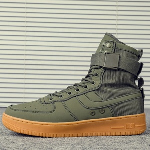 Nueva llegada 7 InchPU de cuero verde salvia de baloncesto botas del ejército - Product Image 4
