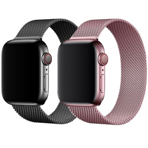 correa de reloj <span class=keywords><strong>Apple</strong></span> <span class=keywords><strong>watch</strong></span> banda 38mm 42mm 40mm 44mm de Metal de <span class=keywords><strong>acero</strong></span> <span class=keywords><strong>inoxidable</strong></span> pulsera iWatch la <span class=keywords><strong>serie</strong></span> 3 4 5 SE <span class=keywords><strong>6</strong></span> - Product Image 1