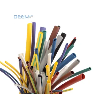 DEEM The best free sample electrical insulation skidproof heat shrink tubing 2:1 ratio black heat shrink tubing for wire