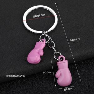 Di alta qualità creativa 3D metallo amante degli sport Souvenir degli uomini regali in lega guanto da combattimento boxe portachiavi per auto portachiavi - Product Image 4