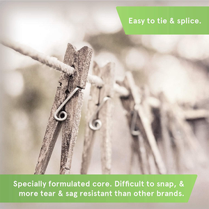 Corde en coton tressée de 4 mm, robuste, haute résistance, absorbant les chocs, écologique, flexible, pour <span class=keywords><strong>étendoir</strong></span> moderne et balançoires - Product Image 5