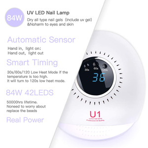 producto caliente de <span class=keywords><strong>amazon</strong></span> 42 cuentas de luz LED 84W secador de <span class=keywords><strong>uñas</strong></span> lámpara <span class=keywords><strong>uv</strong></span> para salón de esmalte de gel de <span class=keywords><strong>uñas</strong></span> - Product Image 2