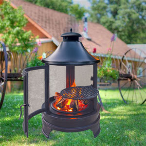 Ur-Health Foyer d'extérieur rond en acier Poêle à bois <span class=keywords><strong>sans</strong></span> <span class=keywords><strong>cheminée</strong></span> pour jardin - Product Image 6