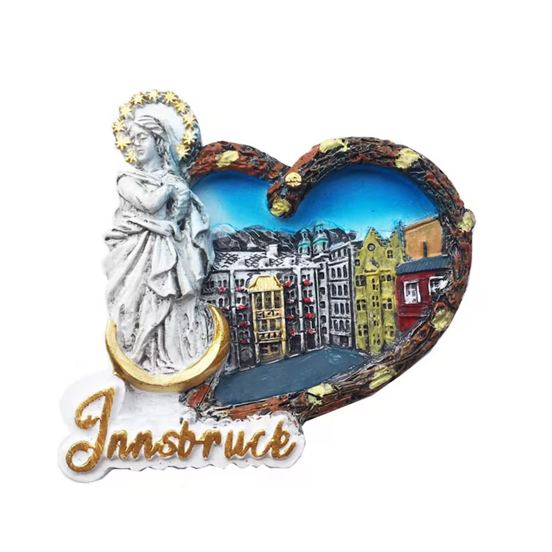 Innsbruck Austria Souvenir Die-Cut Decorative Refrigerator Magnet (2 Inch)