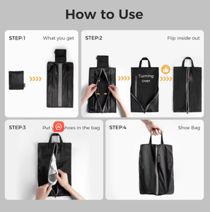 Sac à chaussures <span class=keywords><strong>de</strong></span> voyage pliable à double poche Sac à crampons <span class=keywords><strong>de</strong></span> <span class=keywords><strong>sport</strong></span> et <span class=keywords><strong>de</strong></span> football ultraléger résistant à l'eau et aux odeurs Cadeau <span class=keywords><strong>de</strong></span> <span class=keywords><strong>sport</strong></span> - Product Image 4