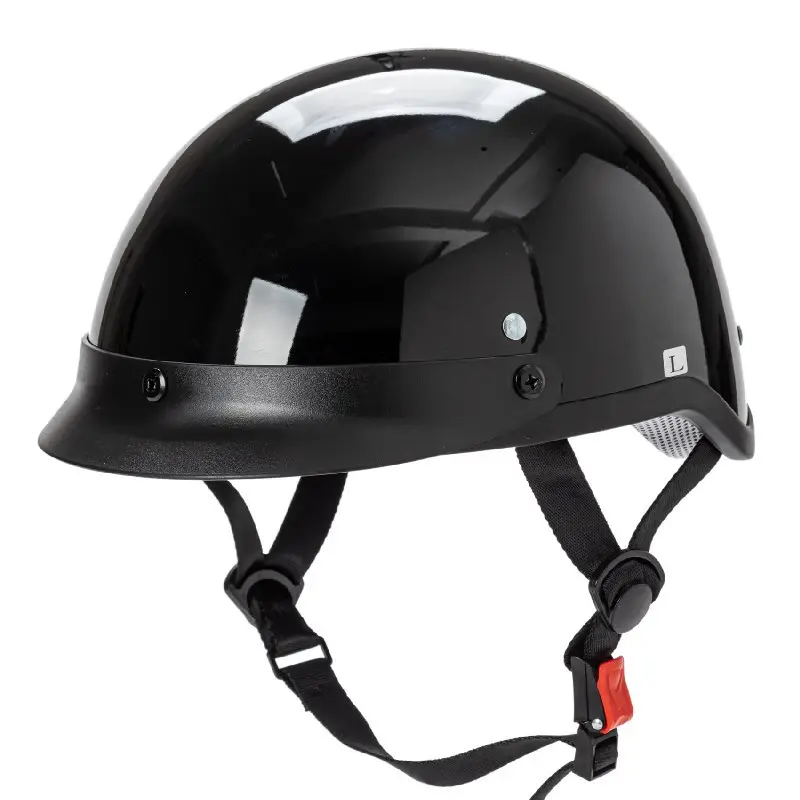 Vintage Dot Goedgekeurd Half Helm Amerikaanse Retro Motorfiets Motor Open Helm Zwart Casco Capacete Motociclistas Capacete