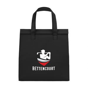Custom Recyclable 80G Non-Woven Fabric Cooler Coated Water-Resistant Polypropylene W Foil <b>Laminated</b> Interior Take-Out Bag - Product Image 2
