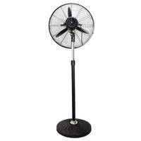 Ventilateur sur pied industriel de 30 pouces, électrique, à refroidissement par air, haute vitesse, robuste, en métal, oscillant, pour usage commercial
