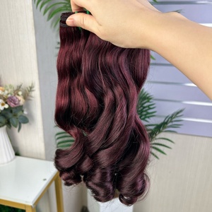 12a Wholesale Luxury Bouncy Hair Bundle 100g Per Pack Double Drawn Pissy Curly Hair <b>Extension</b> 100% Virgin Human Hair No Shedding - Product Image 5