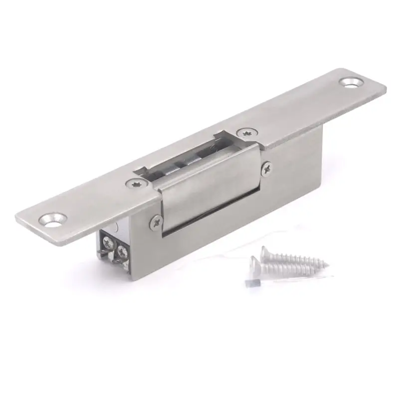 factory price stainless steel 12V Heavy Duty Short panel electric strike lock for sliding door