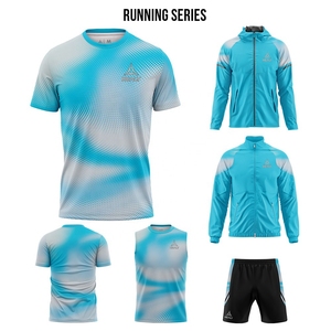 Camiseta de poliéster transpirable con estampado de sublimación Camiseta deportiva personalizada de ajuste seco de alta calidad para correr para hombres - Product Image 4