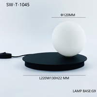 Lampe de table LED moderne et rétro pour restaurant, bar et café, design Sand Scape