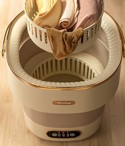 13L Mini-Waschmaschine mit großer Kapazität Zusammen klappbare zusammen klappbare tragbare Waschmaschine Neues verbessertes 3 intelligentes Reinigungs modell - Product Image 5