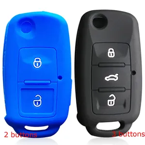 CRH Car Remote Key Fob Silicone Cover Case Fit for Vw Passat B5 Variant Golf 4 5 Key Shell