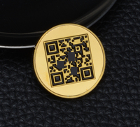 Moneda Conmemorativa Personalizada 3D de Aleación de Zinc Plateada, Dorada y Cobriza con Esmalte y Código QR