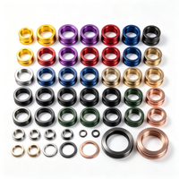 Precision CNC Turning Anodized Aluminum Alloy Flashlight Ring Lens Retainer Bezel Seal Ring Custom Size Color