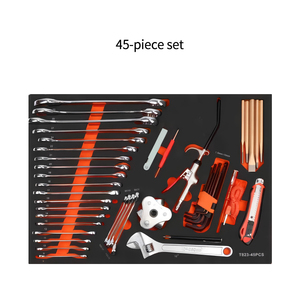 Boîte à outils professionnelle en acier avec 4 tiroirs, 198 pièces, personnalisable OEM/ODM/OBM, avec roulettes pour ateliers et garages - Product Image 3