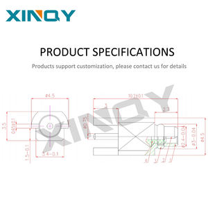 ขั้วต่อ RF แบบติดตั้งบนแผงวงจรพิมพ์ชนิด MMCX ตัวผู้ รุ่น XINQY XQY-MMCXJEF-TB แบบ 2 ขา ชุบทอง สำหรับเสาอากาศ ขั้วต่อโคแอกเชียล ผลิตโดยผู้ผลิตโดยตรง - Product Image 6