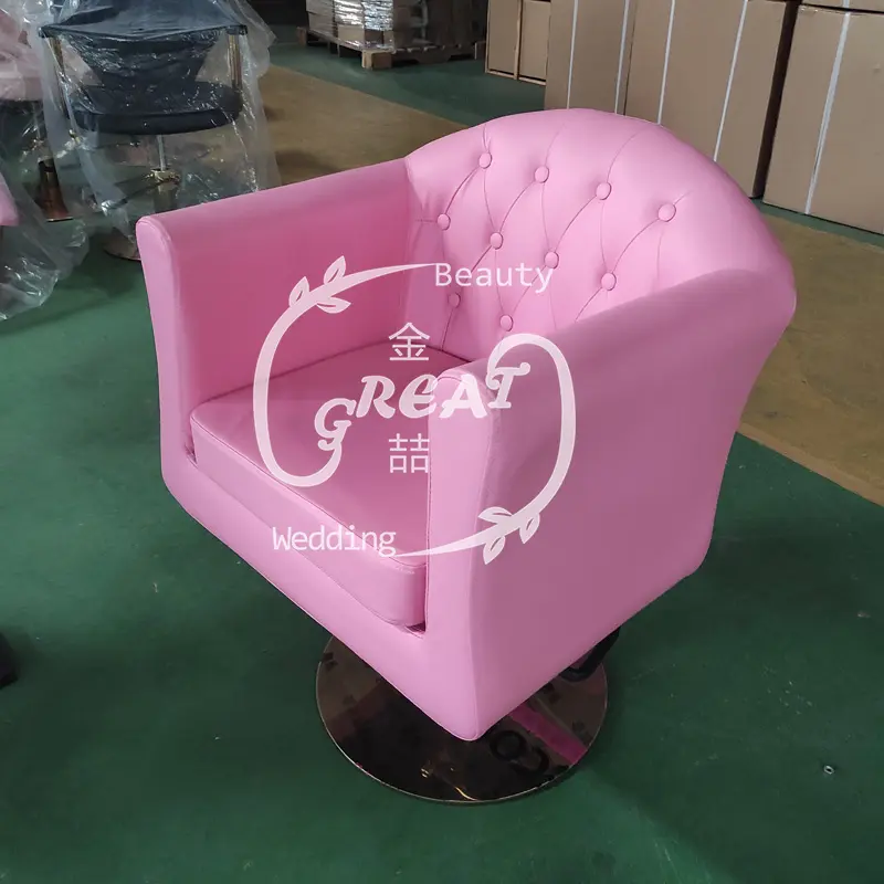 Foshan Great Factory Neuankömmling Pink Salon Styling Chair