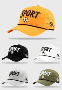 Casquette de baseball unisexe en maille respirante et imperméable, 6 panneaux, avec logo brodé en PVC, style vintage sportif et formel, personnalisable et de haute qualité - Product Image 6